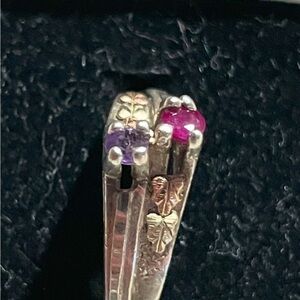 Black Hills 2 stone lovers ring